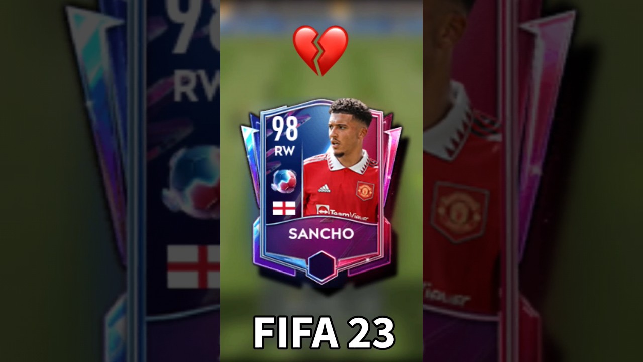 JADON SANCHO in FIFA MOBILE 23 vs JADON SANCHO in FIFA MOBILE 17 