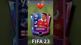 JADON SANCHO in FIFA MOBILE 23 vs JADON SANCHO in FIFA MOBILE 17 fifamobile fifamobile23 fifa