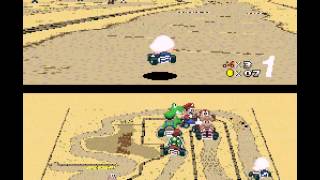 Super Mario Kart R - Super Mario Kart R (SNES / Super Nintendo) - 50cc Flower Cup - User video