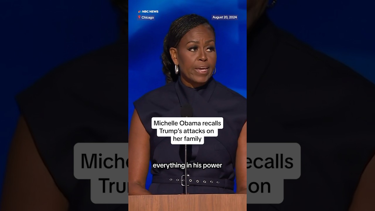 Michelle Obama recalls Trump’s attacks on her family Michelle Obama recalls Trump’s attacks on her family