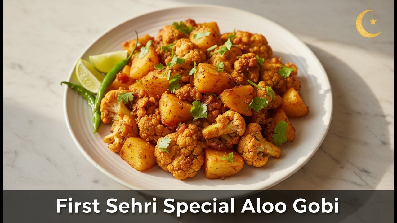 Aloo Gobi Recipe  Aaj Ki 1st Sehri Special Ramzan Recipe