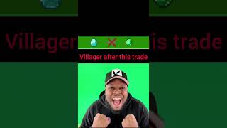 Villager after giving emerald for diamond.#shorts #ytshorts #ytshortsfeed #villager #scam #trending