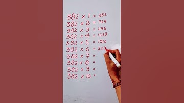 Write the Table of 382 in 19 second only..#maths #mathshack #mathstricks ‎@study_care0 
