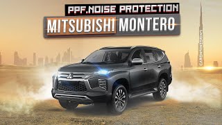 Soundproofing for Mitsubishi Montero 2023 + Car Protection Film PPF (car wrap Dubai)