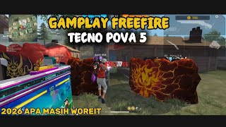 GAMEPLAY TECNO POVA 5📱2026 MASIH WORIT KAH?❗🇲🇨