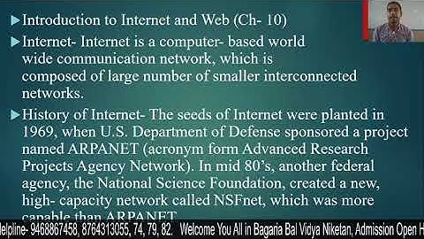 Introduction to Internet & Web- 1