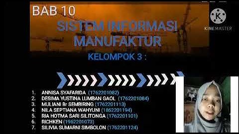 SISTEM INFORMASI MANUFAKTUR
