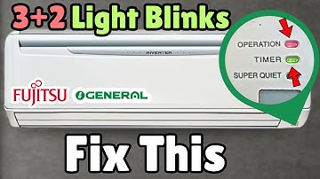How to FIX Fujitsu Mini Split AC 3+2 Operation & Timer Light Blinking