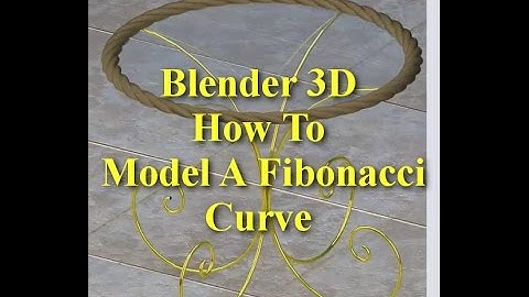 Blender 3D Fibonacci Golden Ratio