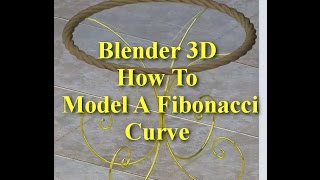 Blender 3D Fibonacci Golden Ratio