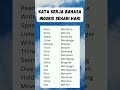 kata kerja bahasa inggris sehari hari