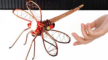 Dragonfly how to make copper wire art | bendiycollection