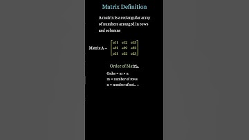 Matrix Definition #maths #chemicalengineering