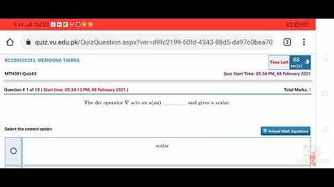 MTH301 quiz3 solution (3rd vedio)