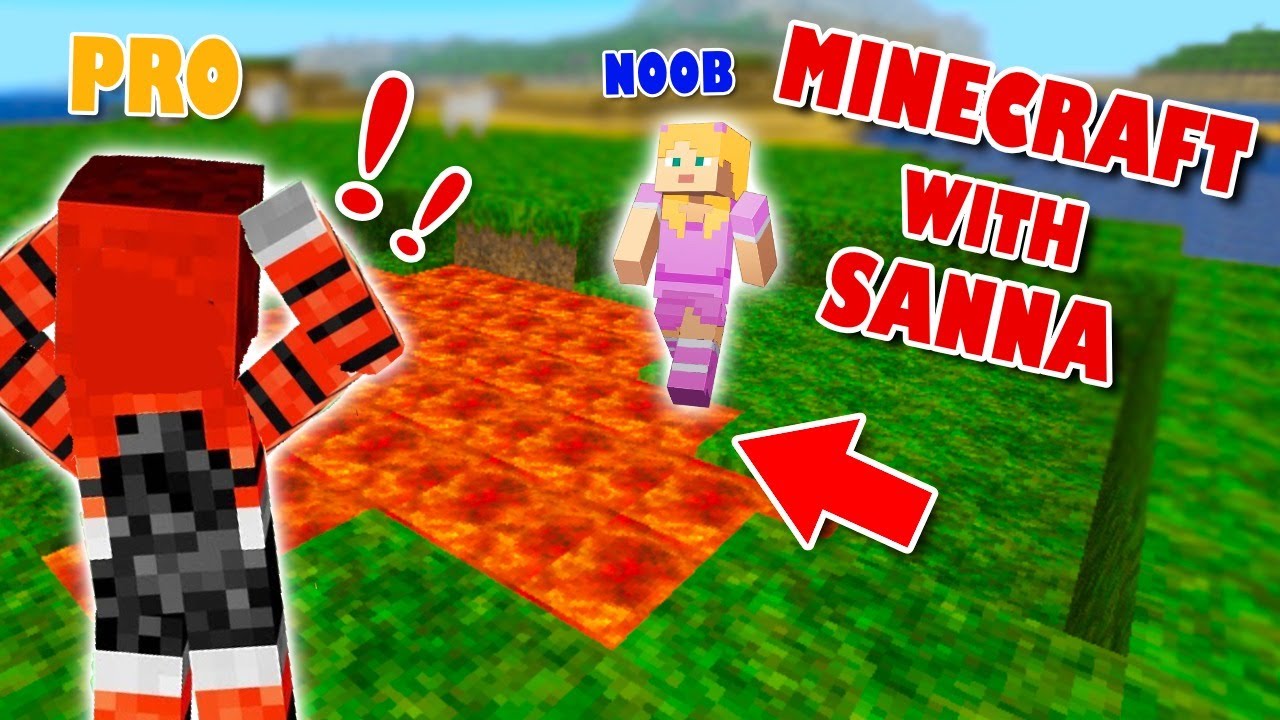 PRO Vs NOOB Minecraft With Sanna!