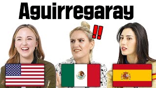 American pronounced Spanish Names for the first time! (Unbelievable!)