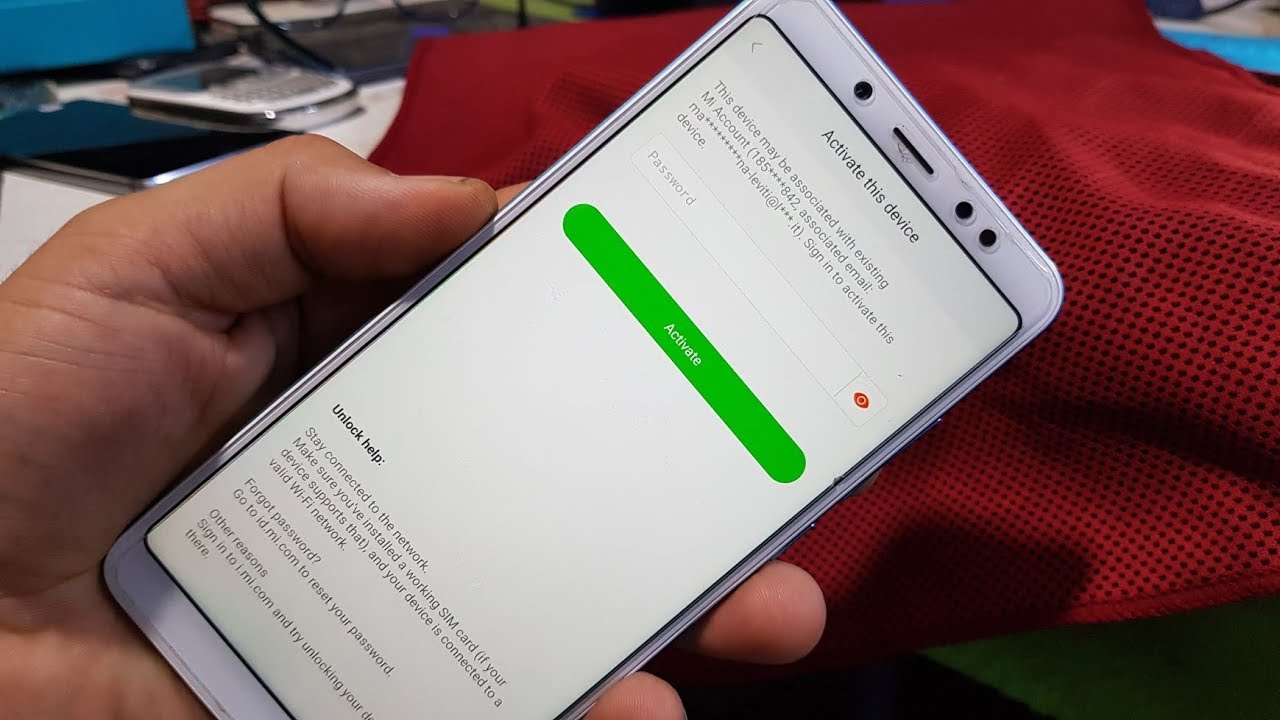 Redmi Note 8 Mi Account Unlock