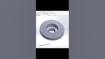 SolidWorks Örnek Çizim 220 Helis Dişli (3D solid model example) #shorts #solidworks #gear