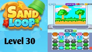 Sand loop level 30  solution and walkthrough for gameplay 