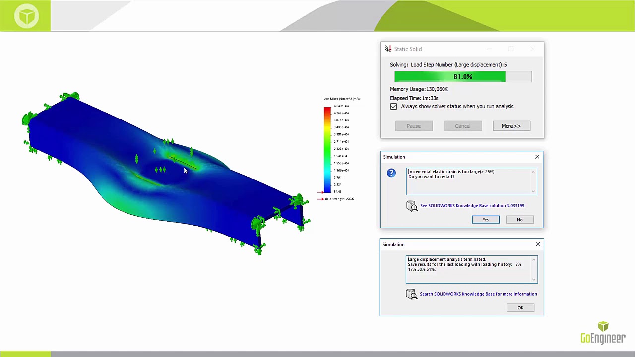 SOLIDWORKS Simulation - Nonlinear Reverse Engineering of Ornamental ...