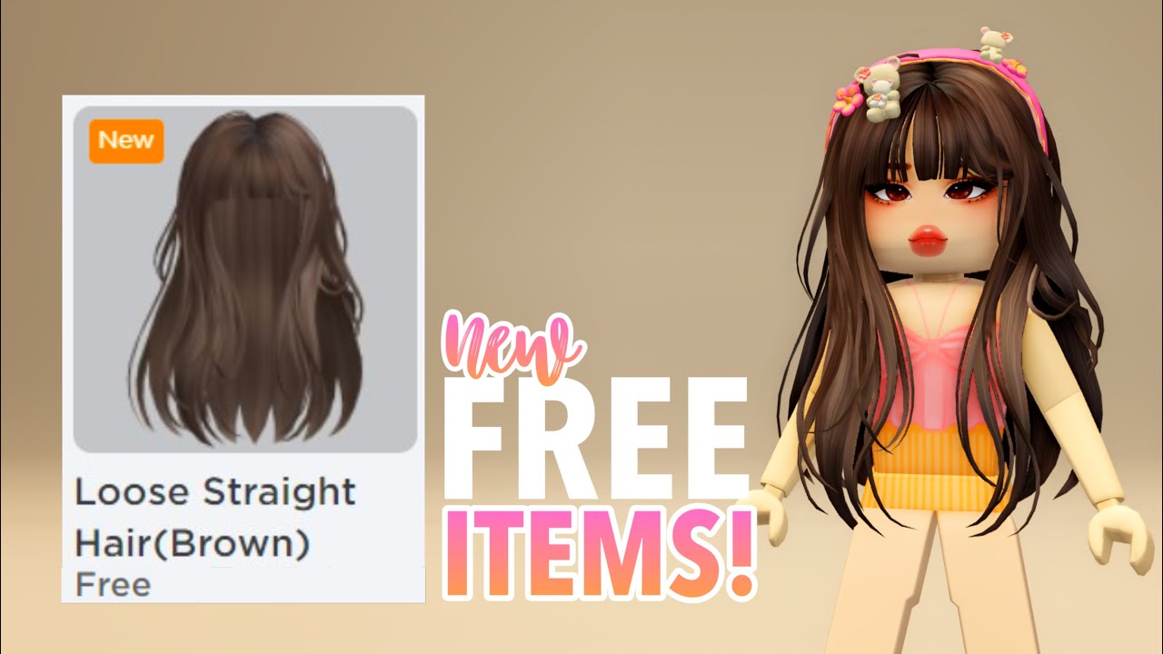 9 FREE NEW ROBLOX HAIR AND ITEMS 😲🥰🤩 in 2023