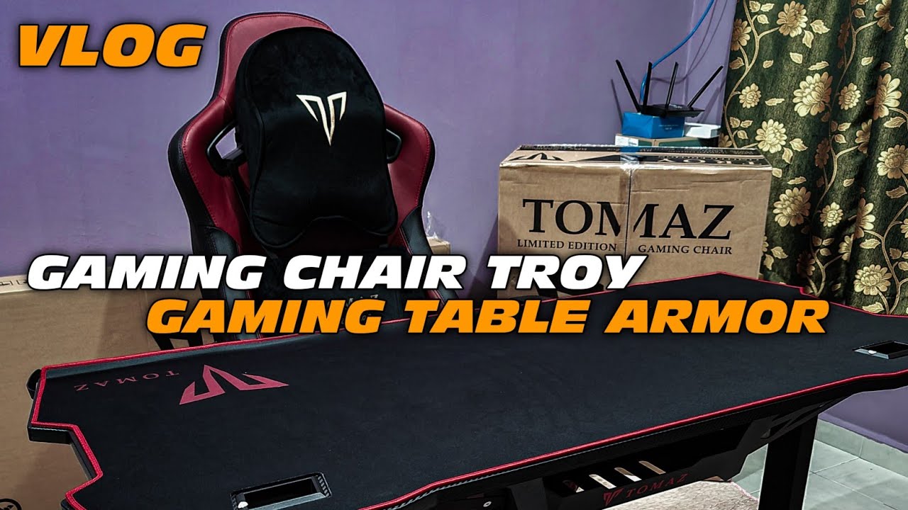 TOMAZ Troy Chair & Armor Gaming Table, Furniture & Home Living