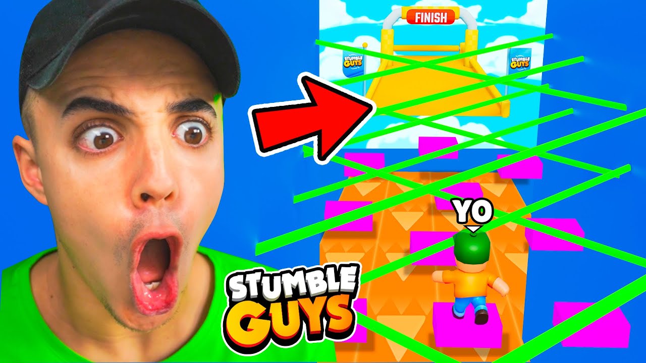 ⁣ESCAPA del LABERINTO de LASERS de STUMBLE GUYS! 😱