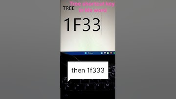 Tree shortcut key in Ms word 🌲🙏#tree #shortcut #technology #computer