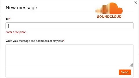 How to send a private message on Soundcloud