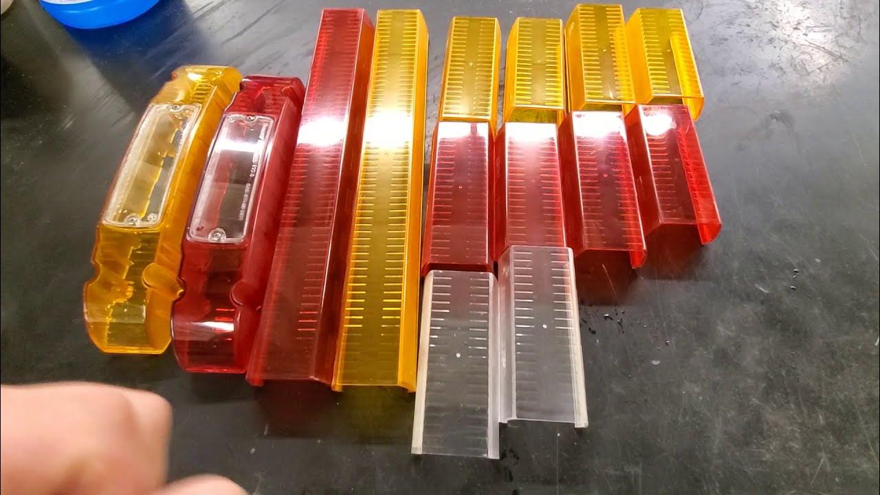 How to polish plastic light lenses YouTube