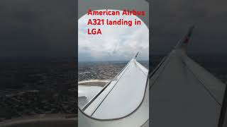 American Airlines Airbus A321 landed in LaGuardia #americanairlines #airbusa321