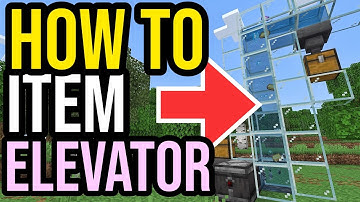 Easiest Item Elevator In Minecraft Bedrock & Java!