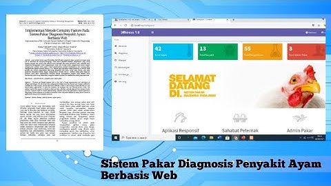 Implementasi Metode Certainty Factors Pada  Sistem Pakar Diagnosis Penyakit Ayam   Berbasis Web