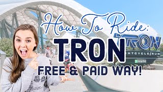 HOW to ride TRON at Disney World | How to Join a Disney World Virtual Queue Boarding Group for TRON