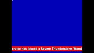 Severe Thunderstorm Warning: Los Angeles