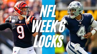 Free NFL Betting Picks | Week 6 Locks and NFL Best Bets | LINEUPS