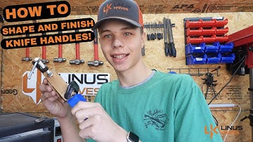 How to shape and finish a knife handle | Knife Making