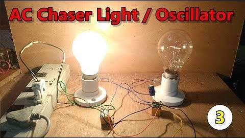 DIY| without IC | AC chaser/flasher/oscillator/blinking two Lights using Two 12v DC relays