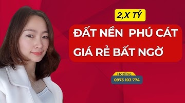 ĐẤT NỀN HÒA THẠCH - PHÚ CÁT | ĐẤT NỀN VEN ĐÔ ĐANG THỨC GIẤC - GIÁ RẺ BẤT NGỜ CHỈ HƠN 2 TỶ!