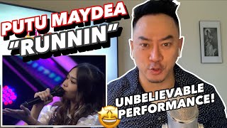 PUTU MAYDEA - RUNNIN (LOSE IT AL) X FACTOR INDONESIA 2021 | REACTION!