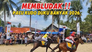 Download lagu The lively atmosphere of the Duku Banyak horse race, District VII Koto Sungai Sariak Padang Paria...
