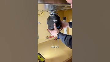 Garbage disposal and kitchen drain #plumberjohn #plumbing #garbagedisposal