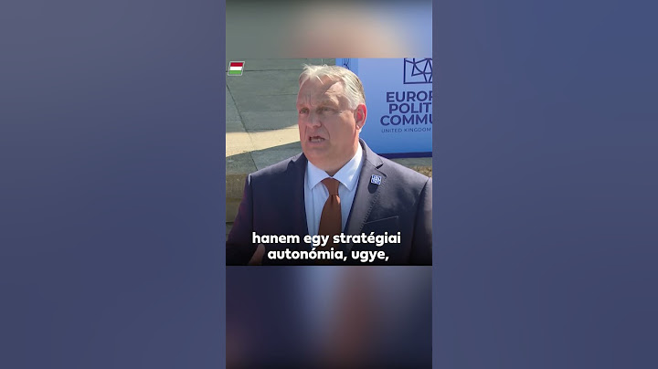 Orbán Viktor az Európai Politikai Közösség csúcstalálkozóján