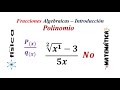 Fracciones Algebraicas - Introducción