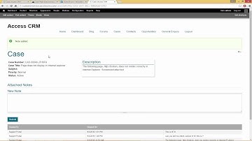 Access CRM Customer Service Demo