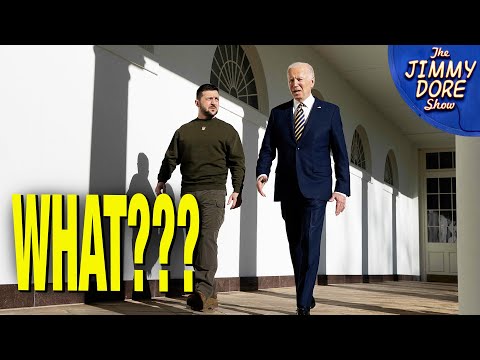 Bizarre Slow Motion Walk By Biden & Zelensky In White House Video