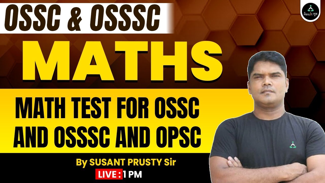 Opsc Math Math Test For Ossc And Osssc And Opsc | Maths For OSSC & | OSSSC One ...