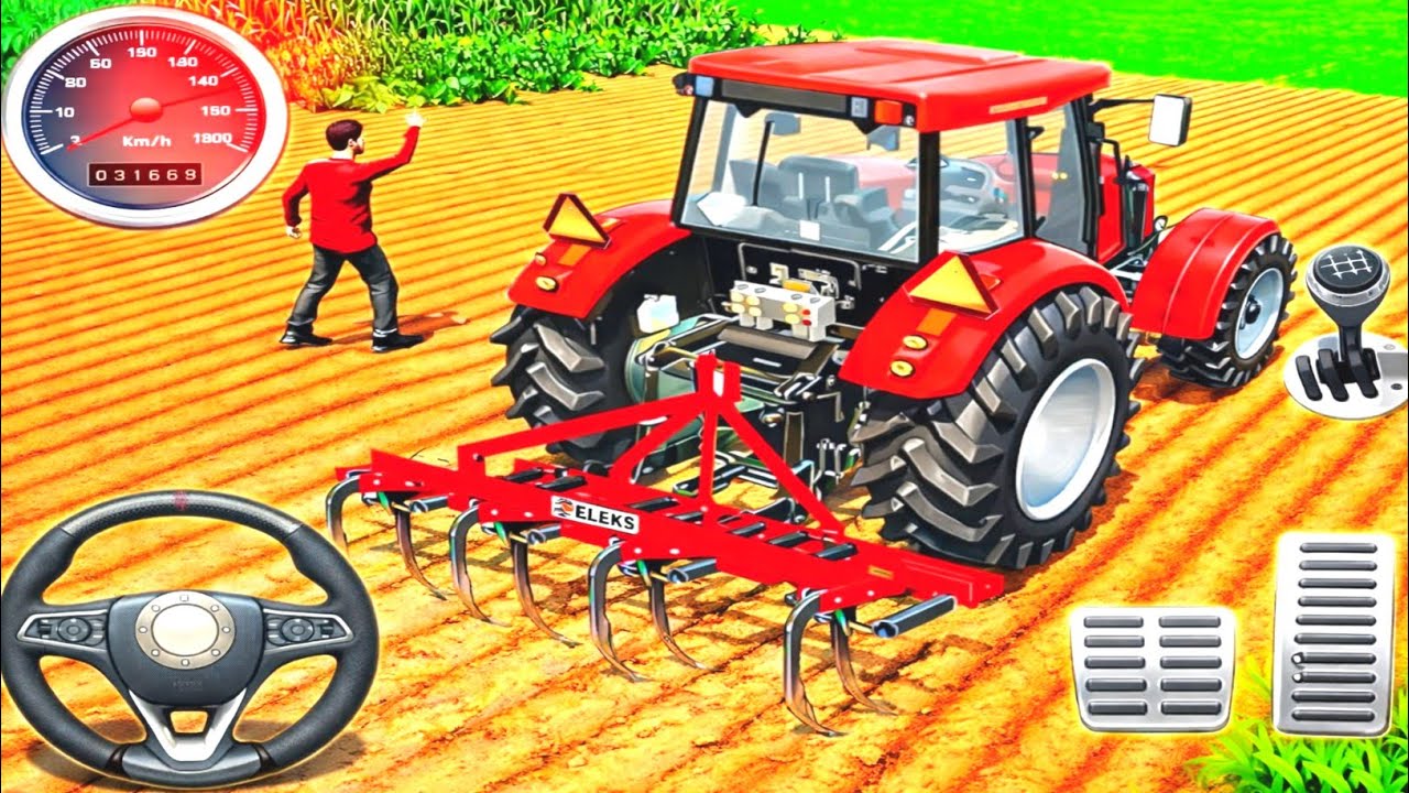 Modern Tractor Farming Driving Simulator 3D | New Tractor Games | Android Gameplay