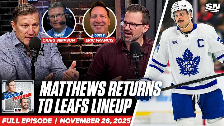 Maple Leafs Get Reinforcements For Crucial Stretch | Real Kyper & Bourne