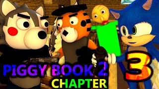 PIGGY BOOK 2 CHAPTER 3 vs SONIC \& BALDI! ROBLOX RTX CHALLENGE Minecraft Animation Story